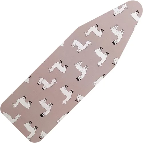 Vista 6 de Funda y almohadilla pequeña para tabla de planchar de 12 x 32 pulgadas, 3 pares de correas de cierre de velcro, bordes elásticos, mini cubierta