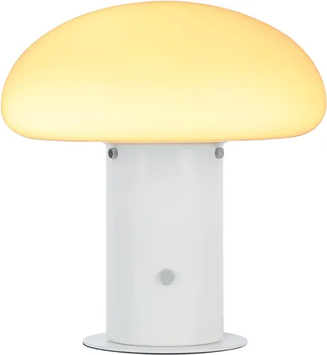 Vista 8 de Lámpara de hongo con interruptor de control táctil, lámpara de mesita de noche regulable de 3 vías para dormitorio y sala de estar, bombilla LED