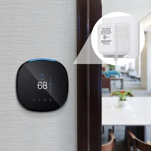 Vista 4 de Hotop Adaptador de cable C de 24 voltios para termostato inteligente, conector de alimentación de 16.5 pies de largo con certificación UL cable C