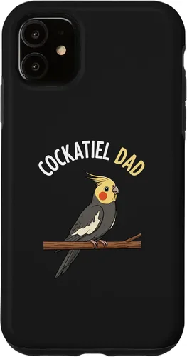 Vista 8 de Bird: Cockatiel Dad, Proud Parrot Parent Vibe Case for iPhone 16