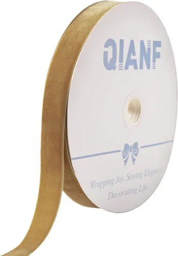 Vista 30 de QIANF Cinta de terciopelo, carrete de 1 1/2 pulgadas por 25 yardas (rojo)