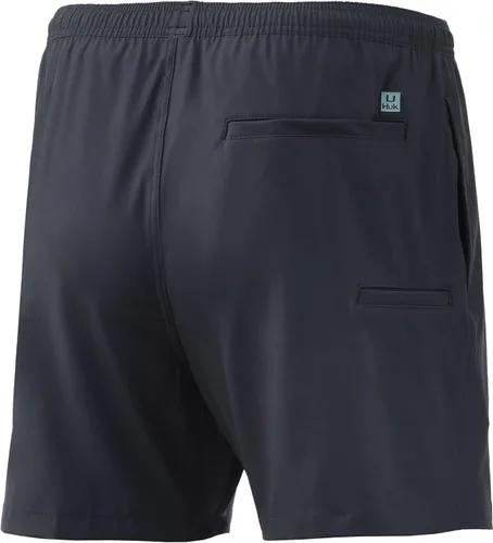 Vista 2 de HUK Volley - Pantalones cortos de natación de secado rápido con cintura elástica de 55pulgadas