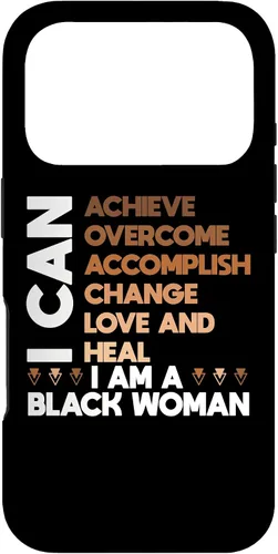 Vista 29 de iPhone 11 Pro Max poderoso negro mujer afirmación afroamericana orgullo caso