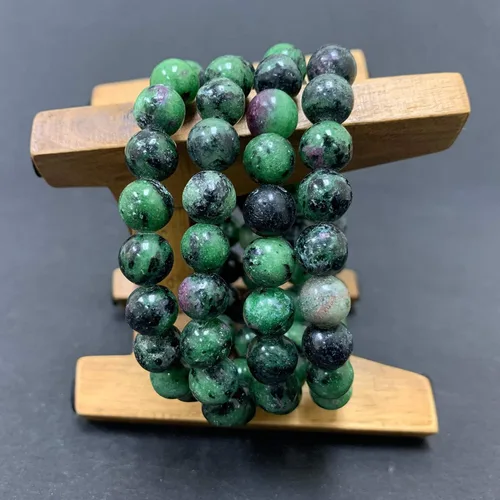 Vista 278 de Gem Avenue Handmade Round Bead Stretch Bracelet Unisex Natural Stone Beaded Jewelry for Men & Women, Elastic Wristband for Daily Wear