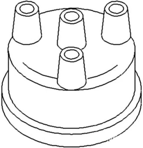Vista 3 de RAParts AT21717 - Tapa de distribuidor compatible con John Deere para modelos de tractor JD 300 301 302 310 350 380