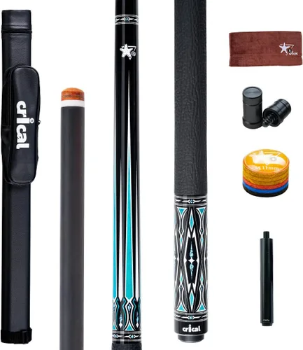 Vista 19 de CRICAL CXD Series Carbon Fiber Pool Cue, Low Deflection 12.5mm tip, Pro Taper shaft, precise control, easy stroke feel for adults