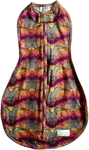 Vista 32 de Woombie Original Pink Blush Chevron One-Step manta de bebé, Pink Blush