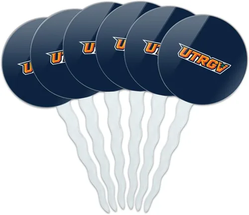 Vista 148 de Abilene Christian - Juego de 6 palillos para cupcakes con logotipo secundario