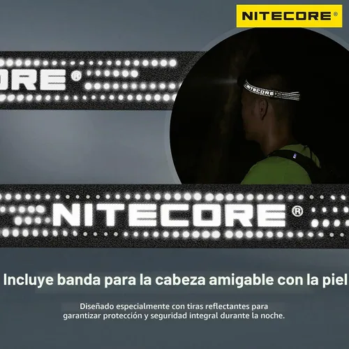 Vista 6 de Nitecore NU33 700 Lumen Aluminio Faro Triple Fuentes de Luz USB-C Recargable Faro Etiqueta
