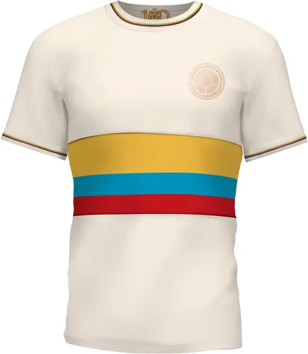 Vista 3 de Camiseta Edición Especial Selección Colombia - Centenario de la Federación Colombiana - 100 Años Camiseta de Fútbol Colombia Blanca