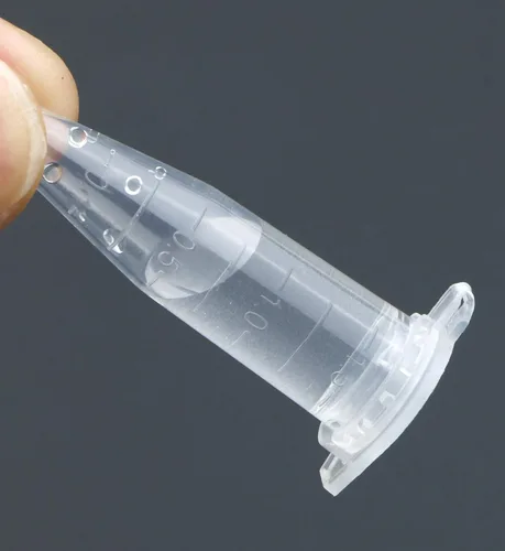 Vista 8 de 100 tubos de centrífuga de 0.1 fl oz inferior con tapa, tubo de ensayo de plástico transparente con viales graduados, tubos pequeños con tapas