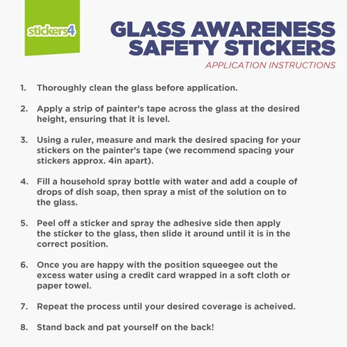 Vista 5 de 24 calcomanías cuadradas de vidrio para puerta de vidrio para seguridad Calcomanías para puertas correderas de vidrio 2" x 2" Frosted Square