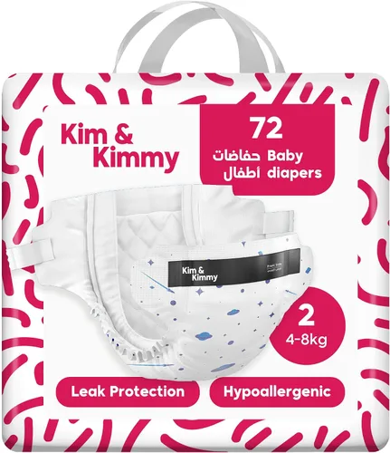 Vista 16 de Kim & Kimmy Pañales ecológicos, talla 2, 9-18 libras, 72 pañales – Protección contra fugas de 12 horas, sin erupciones, hipoalergénicos, ultrasuaves