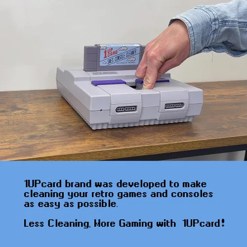 Vista 5 de Video Game Console Cleaner Compatible With Super Nintendo (SNES) by 1UPCard