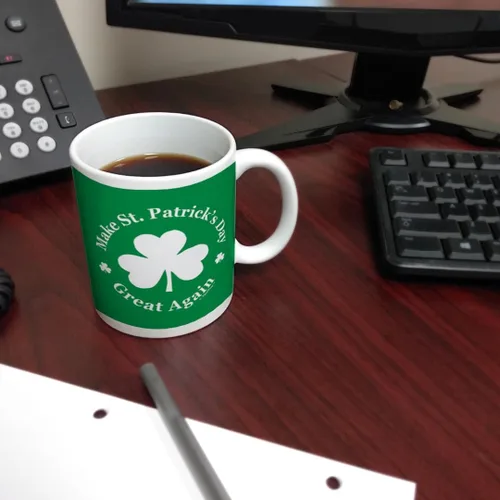 Vista 6 de ThisWear Tazas de café divertidas que hacen que el día de San Patricio sea genial de nuevo, trébol divertido regalo de café irlandés del día de San