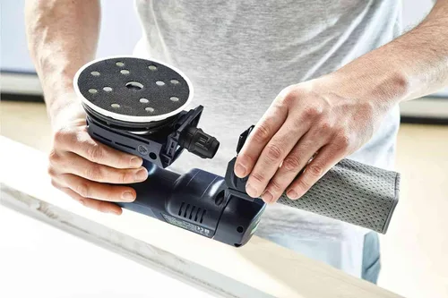 Vista 6 de Festool 576822 Lijadora orbital aleatoria inalámbrica de 5 pulgadas ETSC 125-Basic