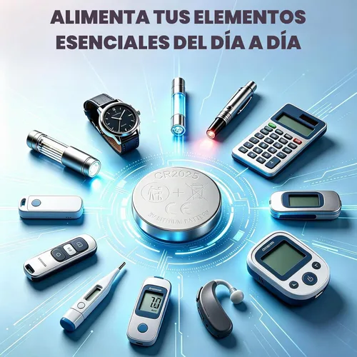 Vista 3 de Cr2025 - Batería de litio 2025 de 3 V para llave remota de coche (20 unidades (paquete de 1))