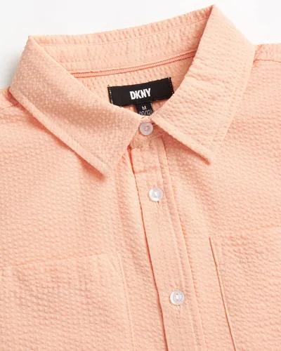 Vista 2 de DKNY Camisa de los muchachos - Camisa de manga corta con botones (Talla S-XL)