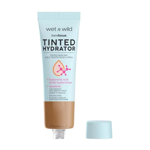Vista 2 de wet n wild - Enfoque sin maquillaje, hidratante entintado, velo entintado para piel, cobertura ligera y acumulable con ácido hialurónico y escualano