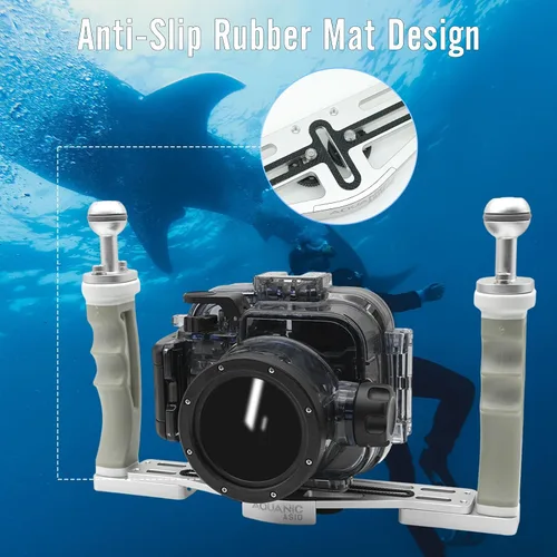 Vista 4 de NS10 Bandeja de cámara subacuática extensible Agarres Soporte para gopro,pt059,rx100 uw Cámara carcasa Universal Mango suave con aluminio