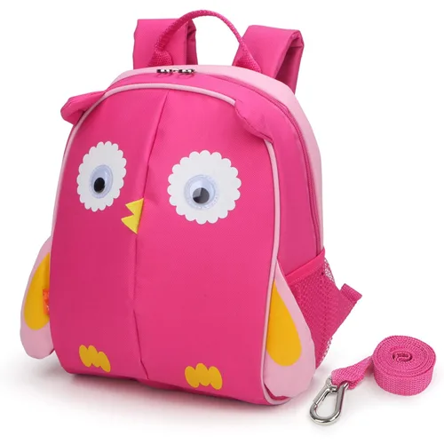 Vista 34 de Yodo, Bolsa para almuerzo aislada y mochila preescolar infantil, con correa de arnés de seguridad para niños o niñas, Dinosaur