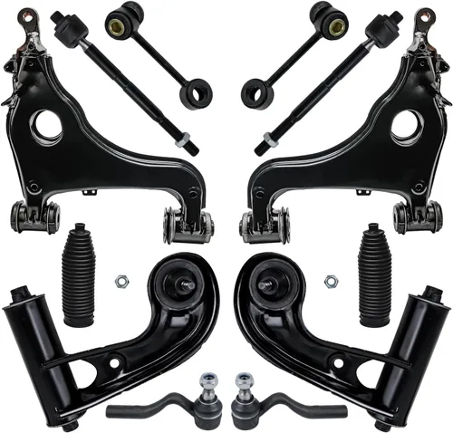 Vista 56 de Detroit Axle - Kit de extremo delantero para Hyundai Sonata XG350 XG300 Kia Optima, 2 brazos de control superiores con juntas de bola, 2 brazos