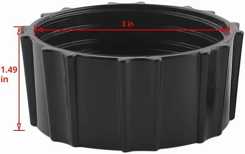 Vista 4 de Anbige Hoja de piezas de repuesto con anillo de collar de base de tarro, compatible con mezcladoras Black&Decker BL2010BP, BL2020S, BL2352P