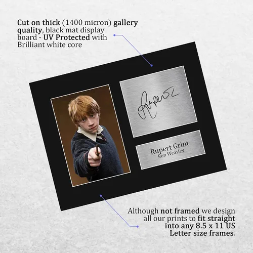 Vista 3 de HWC Trading Rupert Grint Gift USL - Autógrafo impreso firmado por Ron Weasley Harry Potter Gifts Print Photo Picture Display - Tamaño carta de EE. UU