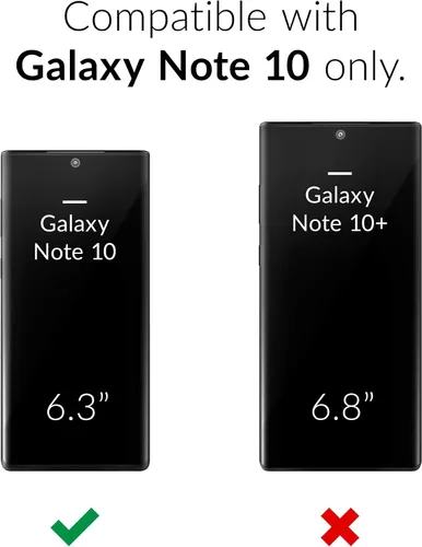 Vista 2 de Crave Para Galaxy Note 10 Caso, Funda De Doble Capa De Protección A Prueba De Golpes Para Samsung Galaxy Note 10 (6.3 Pulgadas) - Negro