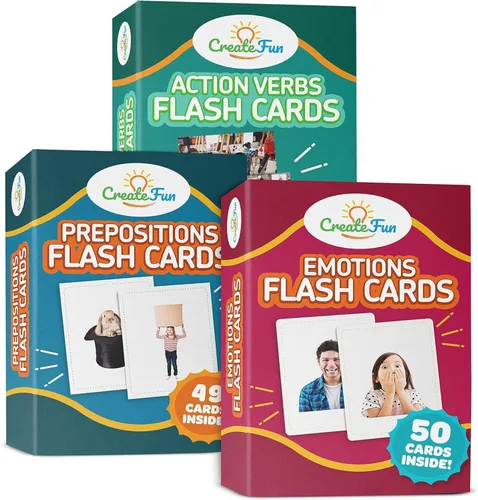 Vista 11 de CreateFun 49 tarjetas flash de preposición para niños, escuela, adultos