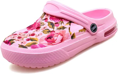 Vista 9 de Zuecos de jardín para mujer, zapatos informales, sandalias de playa, antideslizantes, para piscina, para el agua, para el hogar, calzado de verano