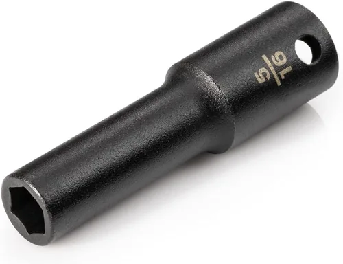Vista 45 de TEKTON Zócalo de impacto de 6 puntos de 1 pulgada de profundidad de 3/8 pulgadas x 1 pulgada SID13025