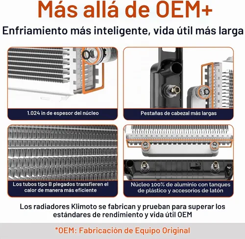 Vista 4 de Radiador para Chevy Express 1500/2500/Express 3500/Express/Pasajeros 04-14*