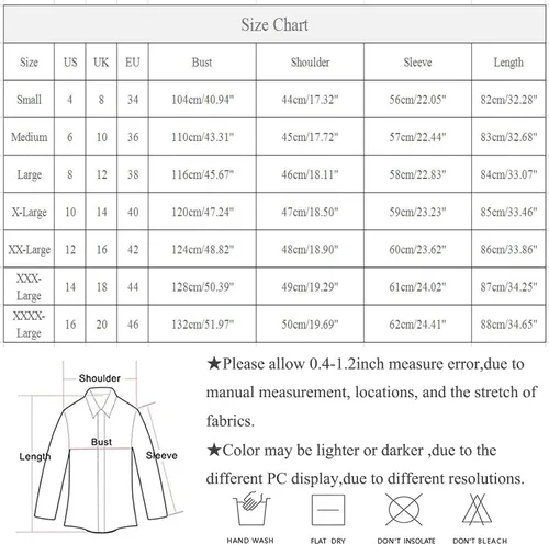 Vista 38 de Long Sleeve Shirts for Women Spring Summer Dressy Casual Button Down Plus Size Tops Office Work Blouses