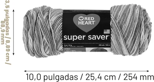 Vista 10 de Red Heart Hilo Super Saver, paquete de 3, Monet 3