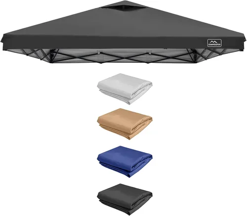 Vista 62 de KAMPKEEPER Cubierta de Repuesto Superior para Carpa Toldo Emergente con Ventilación de Aire y Correa Elástica Ajustable, Poliéster Resistente a Azul