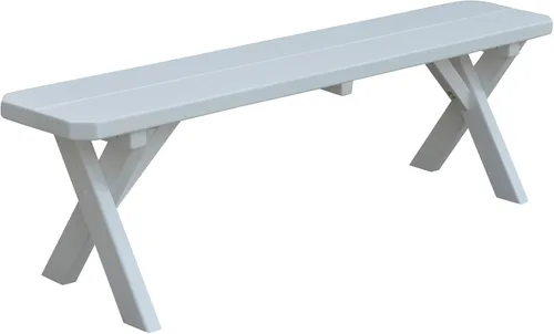 Vista 28 de Furniture Barn USA Pine - Banco cruzado de 2 pies, color negro