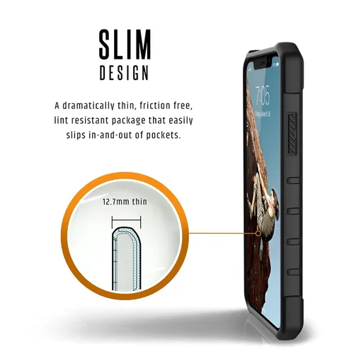 Vista 5 de Urban Armor UAG - Funda protectora para iPhone Xs/X (pantalla de 5.8 pulgadas), color negro negro (Pathfinder - Black)