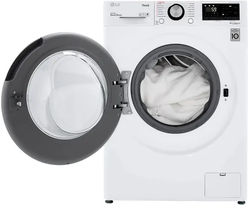 Vista 7 de LG WM3555HWA - Lavadora/secadora inteligente todo en uno de 24 pulgadas con capacidad de 2.3 pies cúbicos, habilitado para Wi-Fi, 14 ciclos