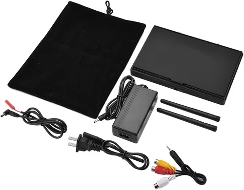 Vista 3 de FPV Monitor Dual Receptor 5.8GHz 40Channels 7Inch LCD Monitor/Pantalla Receptor Monitor para FPV Drone Quadcopter con Receptor Inalámbrico 140/120