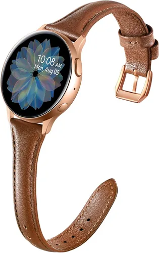 Vista 12 de GEAK Bandas de Cuero Delgadas Compatibles con Samsung Galaxy Watch 7 40mm 44mm/Watch 5 Pro 45mm/Galaxy Watch 6/Watch 5 4 44mm 40mm/Galaxy Watch 4