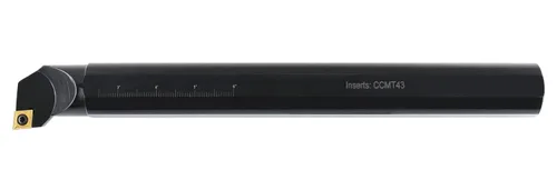 Vista 3 de Accusize Industrial Tools 1-1/2'' por 14'' de longitud total, barra de estuario indexable RH SCLCR con insertos de carburo CCMT432, P252-S415