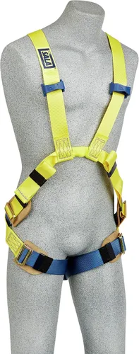 Vista 2 de Arnés de cuerpo completo, M, 310 lb., Amarillo