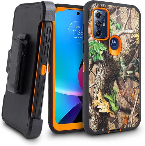 Vista 11 de Funda para Motorola Moto G Play (2023), Moto G Power (2022), con funda de clip para cinturón, protección de cuerpo completo resistente, protector