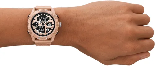 Vista 6 de AX Armani Exchange - Reloj de silicona analógico digital para hombre