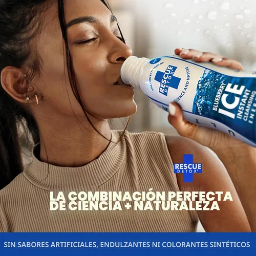 Vista 3 de Rescue Detox ICE - Sabor a arándano Máxima fuerza (32 onzas) (17 onzas, arándano)