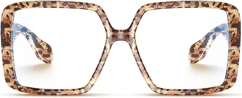 Vista 20 de VISOONE Gafas gruesas de gran tamaño con bloqueo de luz azul para mujer