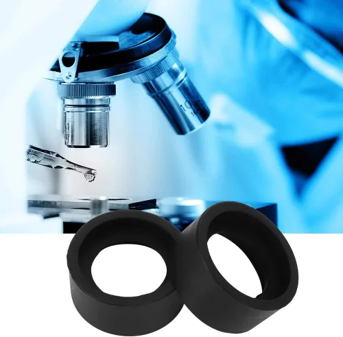 Vista 4 de 2 piezas de oculares cubierta ocular de goma suave, accesorio de microscopio estéreo para microscopio estéreo de 1.260-1.417 in (ángulo plano)