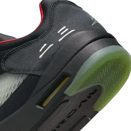 Vista 7 de Men's Jordan 5 Retro Low Clot Jade BlackClassic Jade-Fire Red (DM4640 036)
