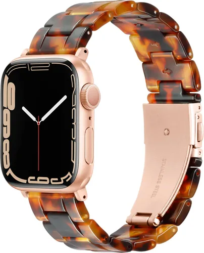 Vista 9 de Compatible con Apple Watch Band de 1.614 in, 1.575 in, 1.496 in o 1.929 in, 1.772 in, 1.732 in, 1.654 in, correa de repuesto de resina ligera